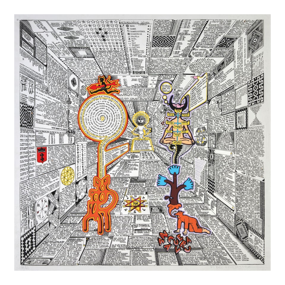 PEDRO FRIEDEBERG (1936-2026) 'THE TARO NEWS' Mexico, 2022, digital serigraph on wove paper, penc... - 4