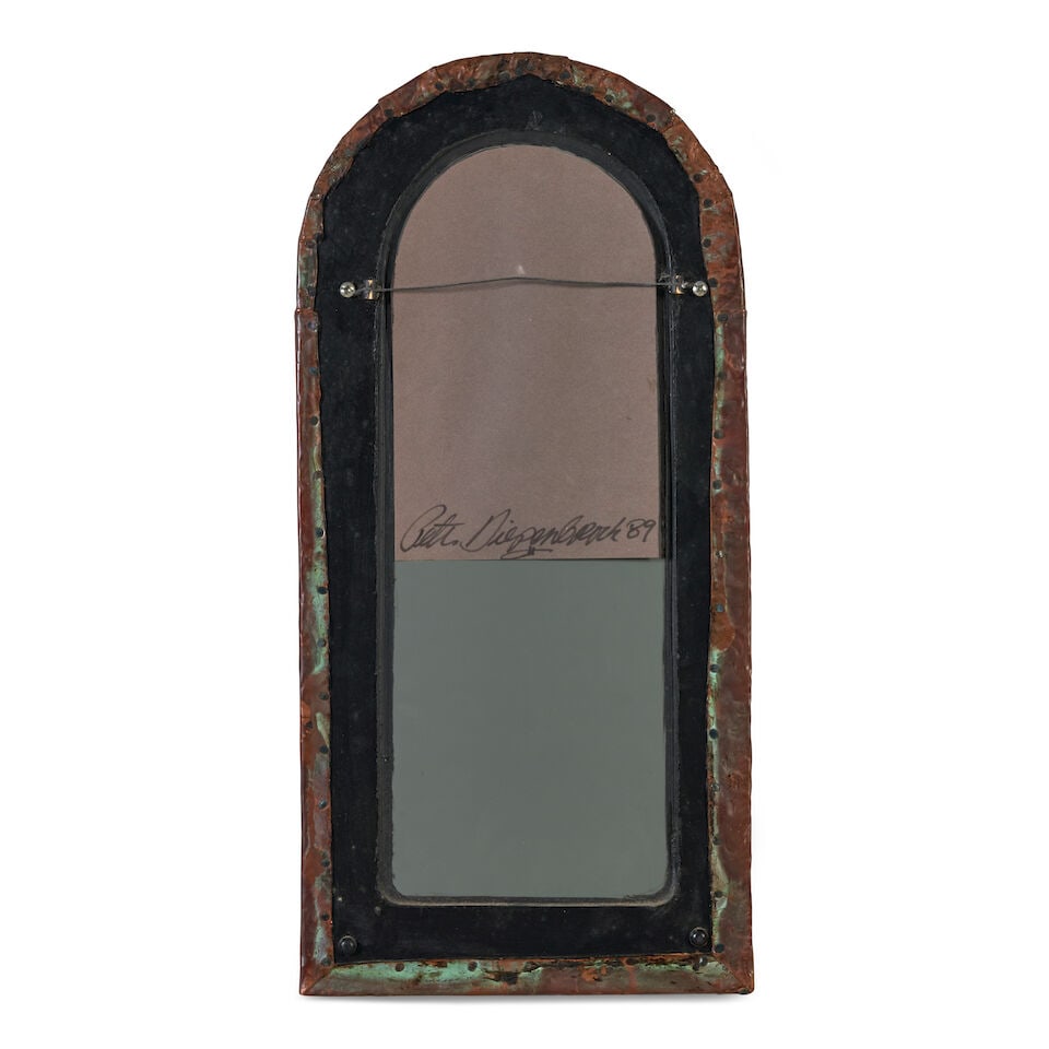 PETER DIEPENBROCK (20TH/21ST CENTURY) ARCH MIRROR Rhode Island, dated 1989, patinated copper and... - 2