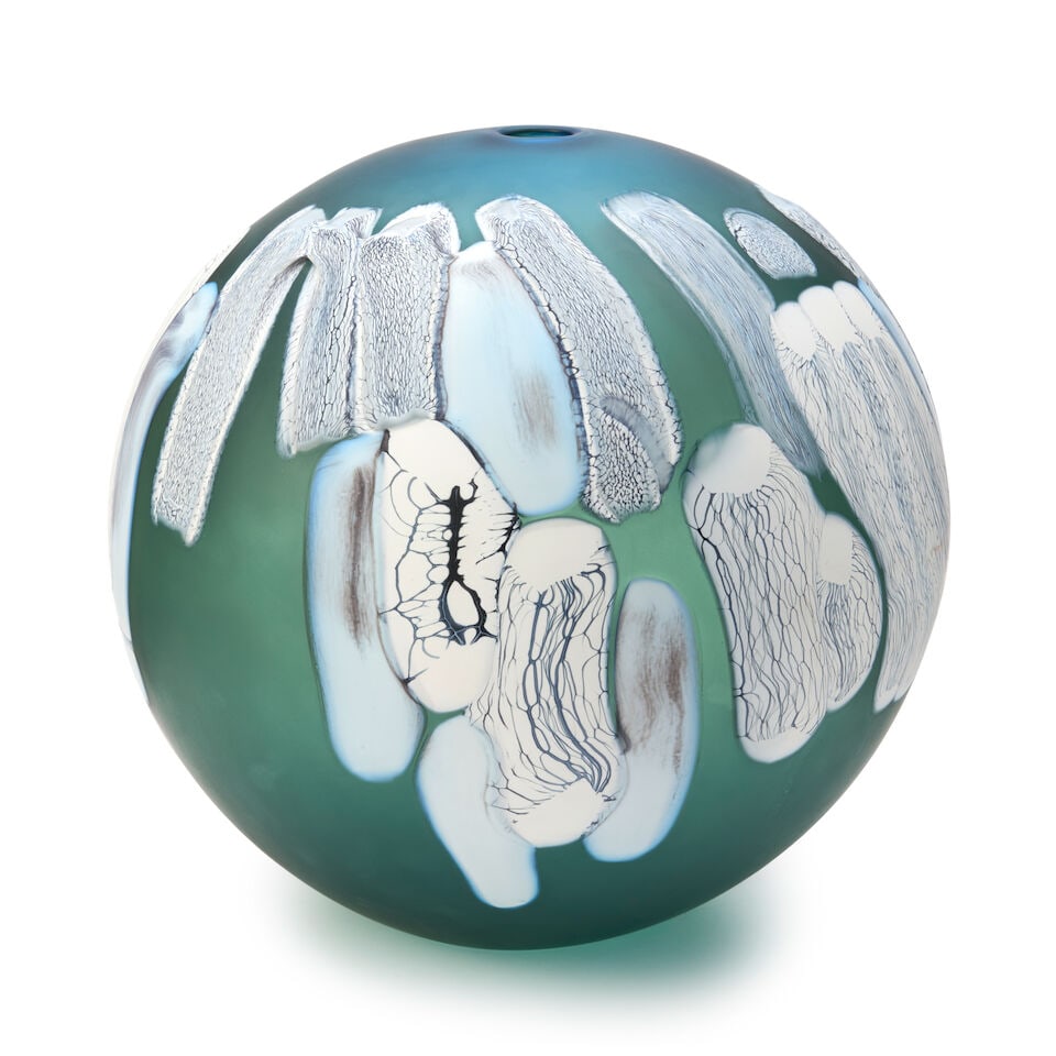 SHINJI YONEHARA (BORN 1961) 'ANCIENT SOUNDS - WHISPERS' Japan, 1998, blown and sandblasted glass... (1 of 3)