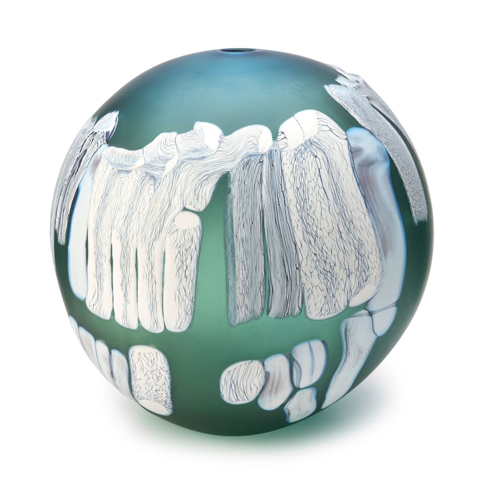 SHINJI YONEHARA (BORN 1961) 'ANCIENT SOUNDS - WHISPERS' Japan, 1998, blown and sandblasted glass... - 3