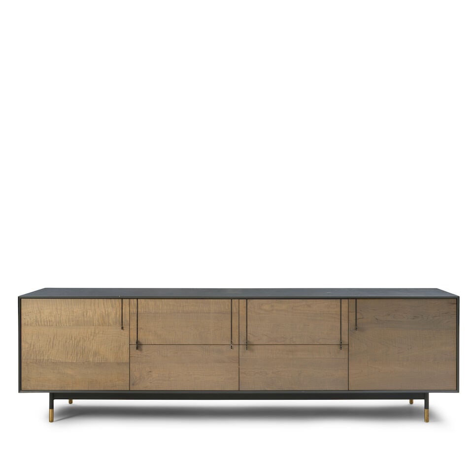 TYLER HAYS (BORN 1968) FOR BDDW 'LAKE' CREDENZA New York, New York, circa 2015, enameled wood, o... (1 of 8)