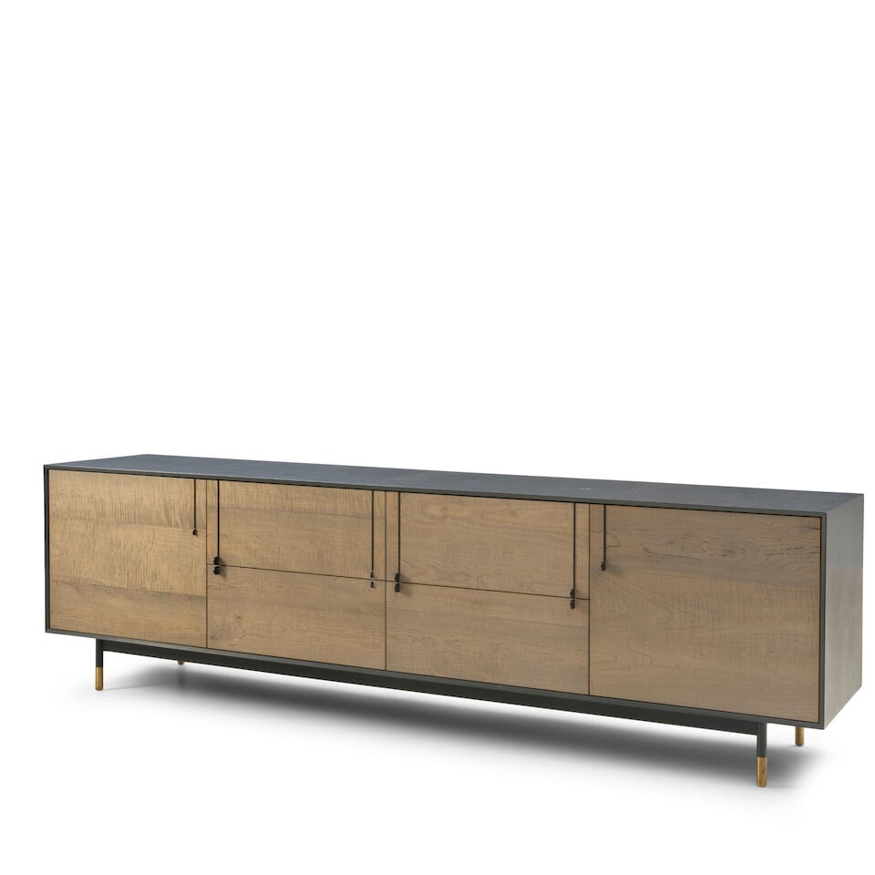 TYLER HAYS (BORN 1968) FOR BDDW 'LAKE' CREDENZA New York, New York, circa 2015, enameled wood, o... - 5