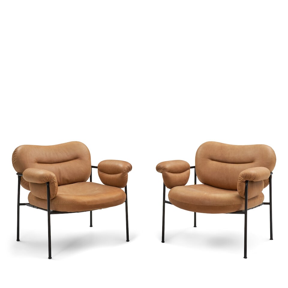 PAIR OF ANDREAS ENGESVIK (BORN 1970) FOR FOGIA 'BOLLO' LOUNGE CHAIRS Sweden/Poland, designed 201... (1 of 2)