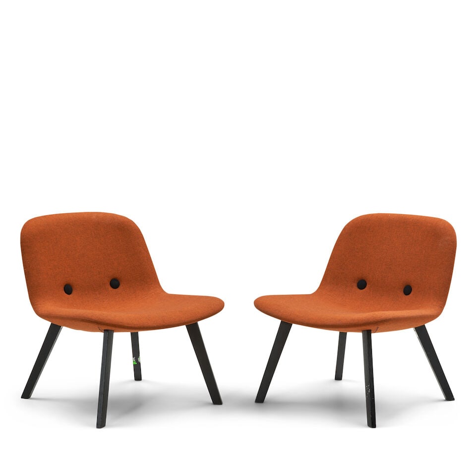 PAIR OF JOHANNES FOERSOM AND PETER HIORT-LORENZEN FOR ERIK JØRGENSEN EJ 3 'EYE' CHAIRS Denm... - 2