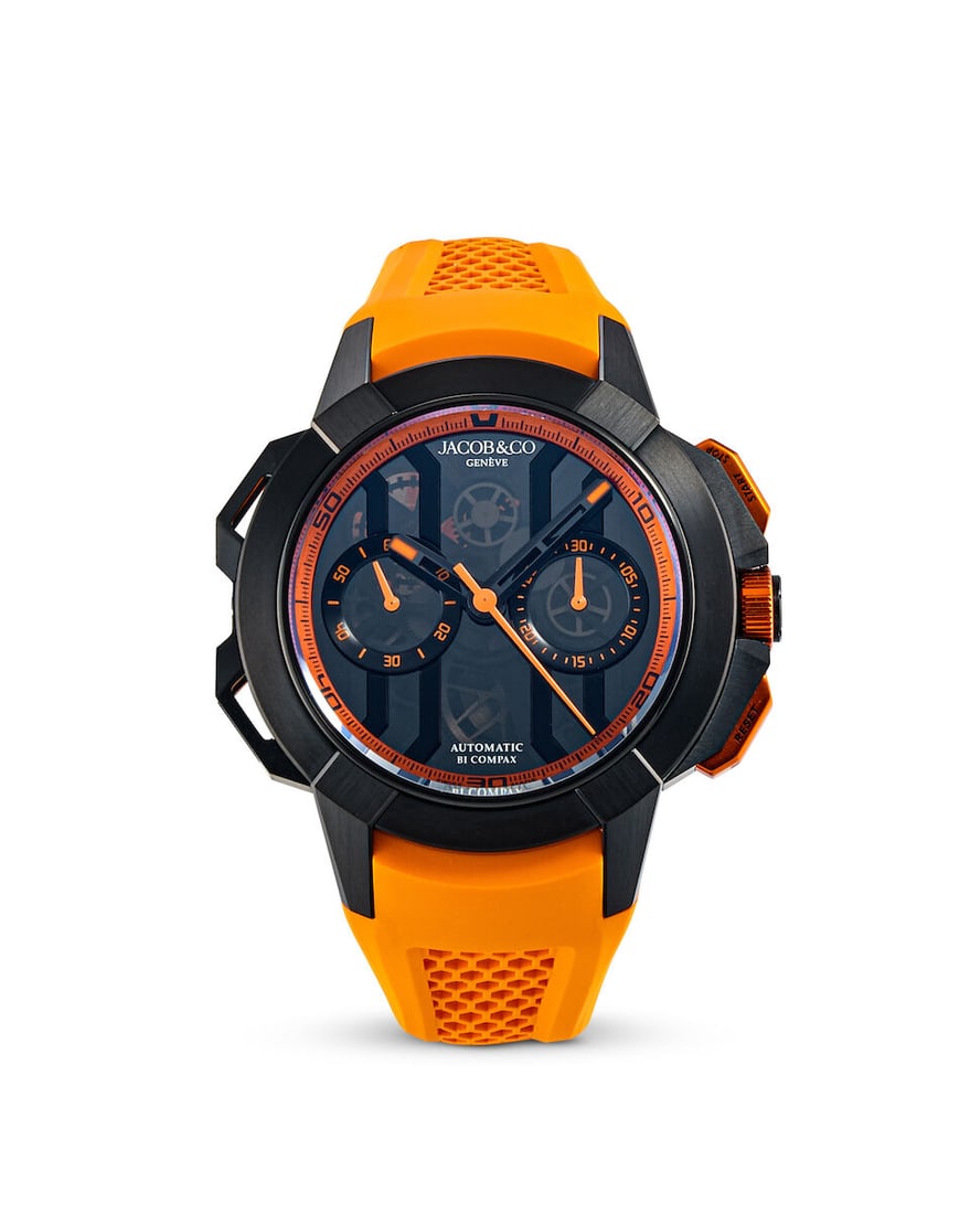 JACOB & CO | EPIC X CHRONO, REF.EC430.21.AB.AA.A, A BRAND NEW DLC-COATED TITANIUM SEMI-SKELETONI - 2