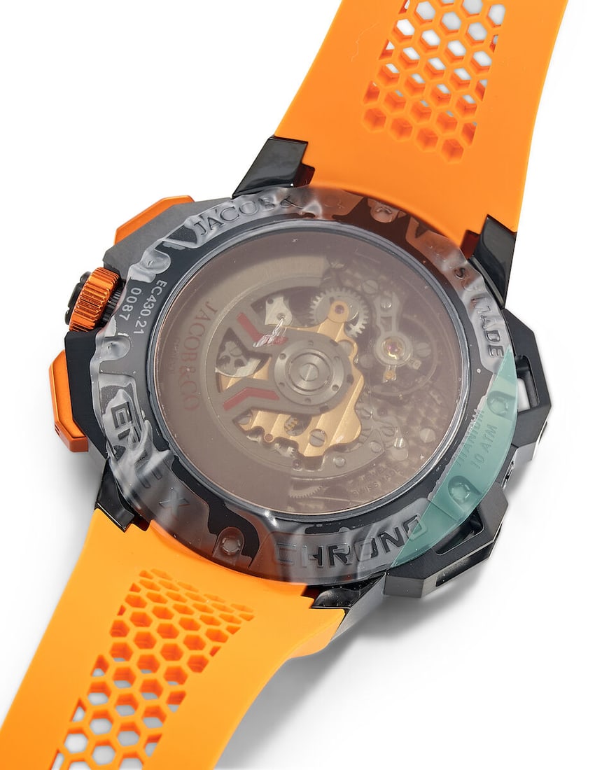 JACOB & CO | EPIC X CHRONO, REF.EC430.21.AB.AA.A, A BRAND NEW DLC-COATED TITANIUM SEMI-SKELETONI - 3