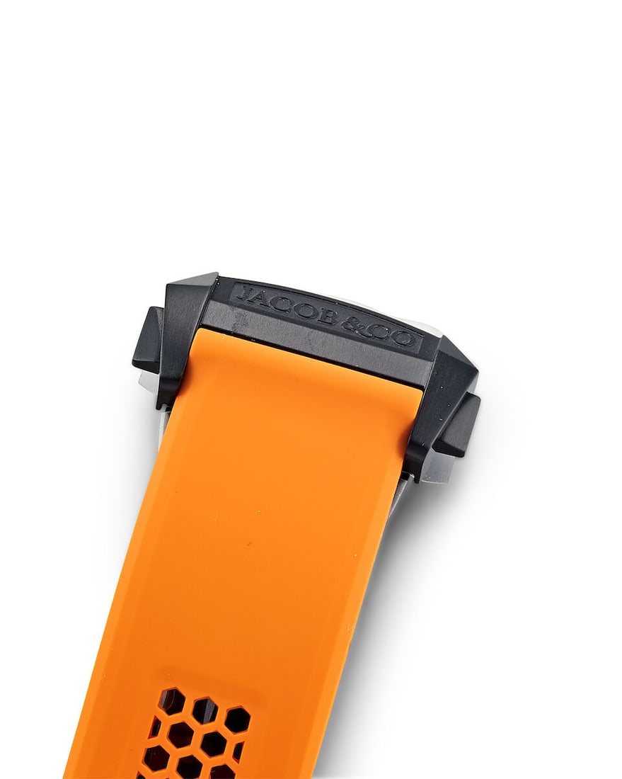 JACOB & CO | EPIC X CHRONO, REF.EC430.21.AB.AA.A, A BRAND NEW DLC-COATED TITANIUM SEMI-SKELETONI - 4