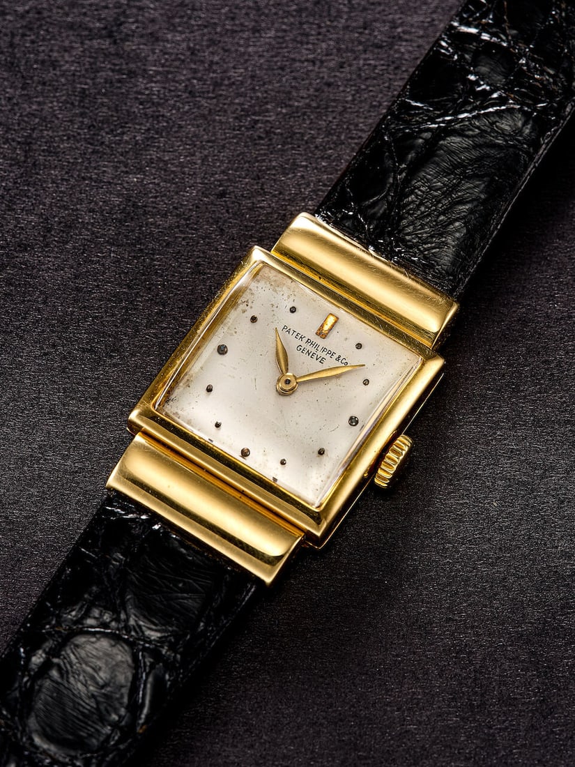 PATEK PHILIPPE, PRE-TOP HAT, REF.288, A RARE YELLOW GOLD WRISTWATCH WITH HOODED LUGS, CIRCA 1937 (1 of 3)