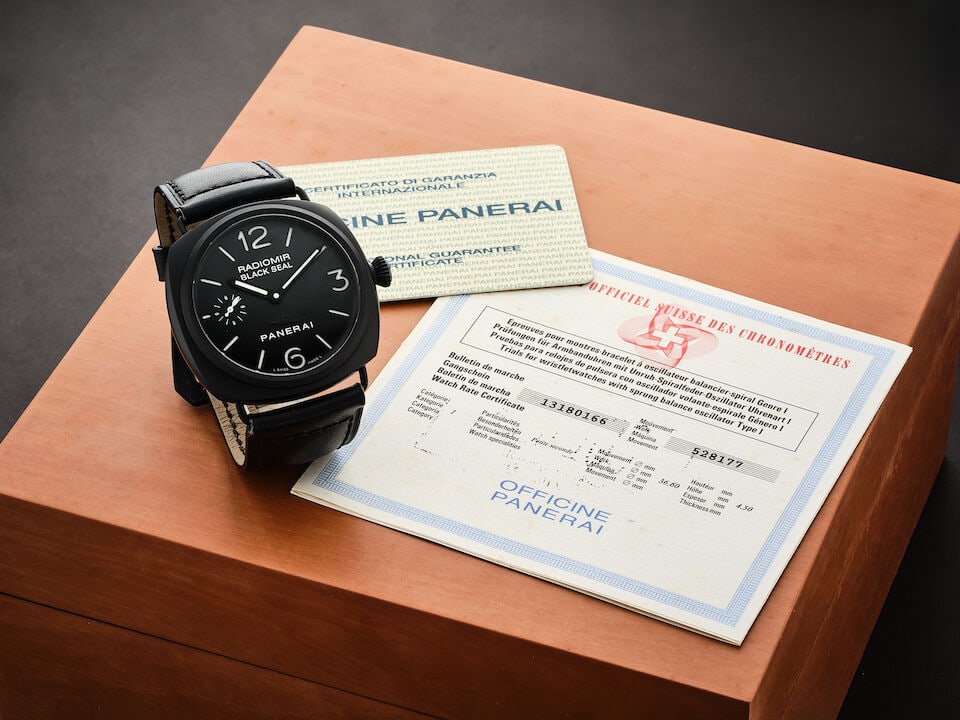 PANERAI | RADIOMIR BLACK SEAL, REF.PAM00292, A BLACK CERAMIC AND PVD-COATED STAINLESS STEEL WRIS... - 4