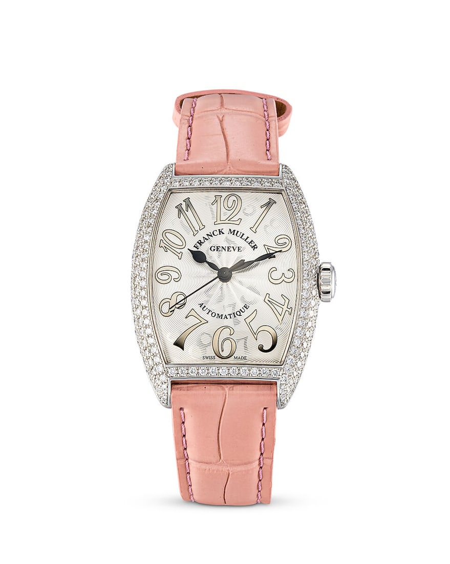 [NO RESERVE] FRANCK MULLER | CINTRÉE CURVEX, REF.7500 SC AT FO REL D, A WHITE GOLD AND DIAM... - 2