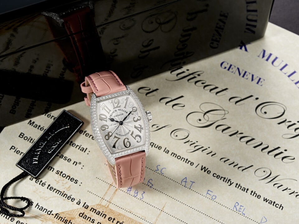 [NO RESERVE] FRANCK MULLER | CINTRÉE CURVEX, REF.7500 SC AT FO REL D, A WHITE GOLD AND DIAM... - 5