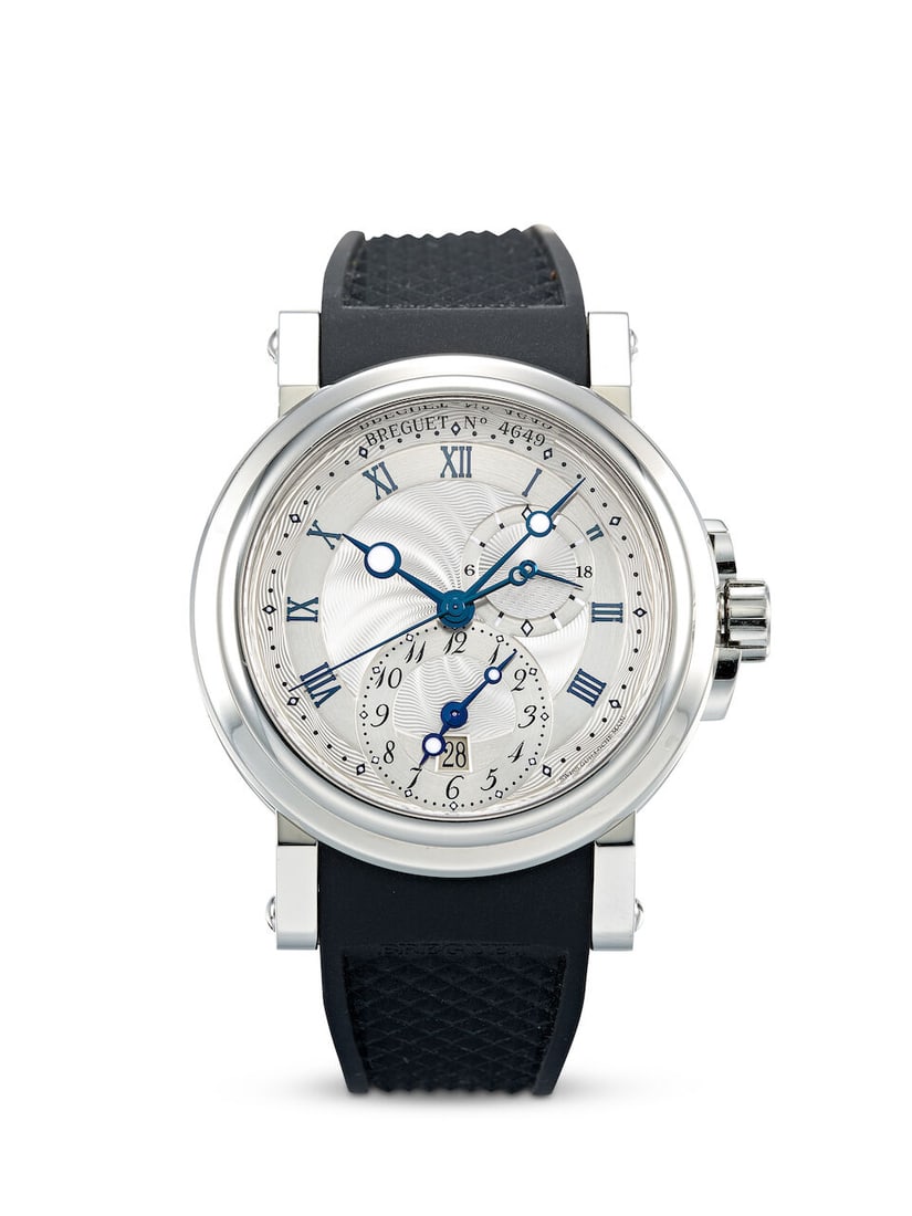 BREGUET | MARINE GMT, REF.5857, A STAINLESS STEEL DUAL TIME WRISTWATCH WITH DATE AND 24-HOUR DIS... (1 of 2)