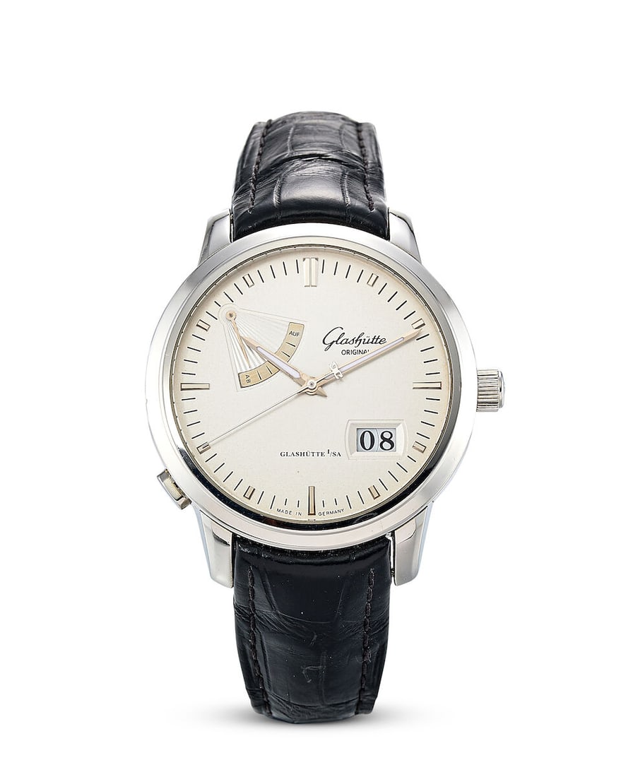 GLASHÜTTE ORIGINAL | SENATOR POWER RESERVE, REF.100-01-13-02-04, A STAINLESS STEEL WRISTWAT... (1 of 3)