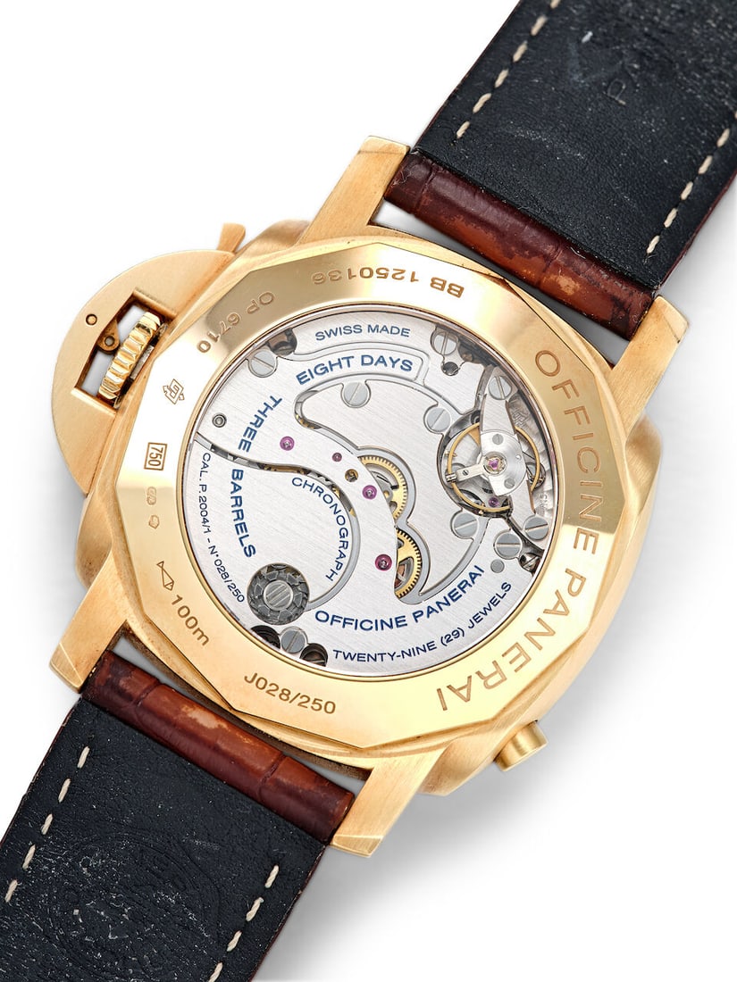 PANERAI | LUMINOR 1950 8 DAYS CHRONO MONOPULSANTE GMT, REF.PAM00277, A LIMITED EDITION PINK GOLD... - 2