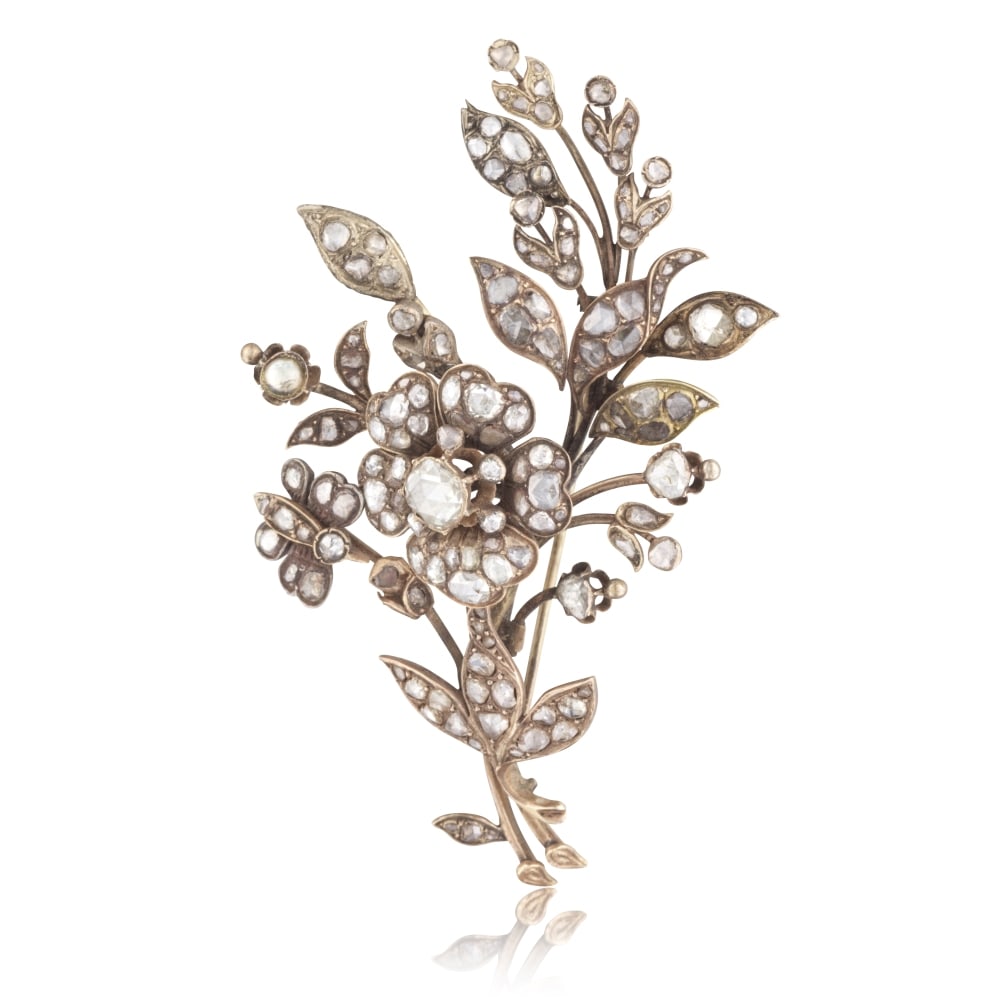 BROCHE 'TREMBLEUSE' DIAMANTS (1 of 1)