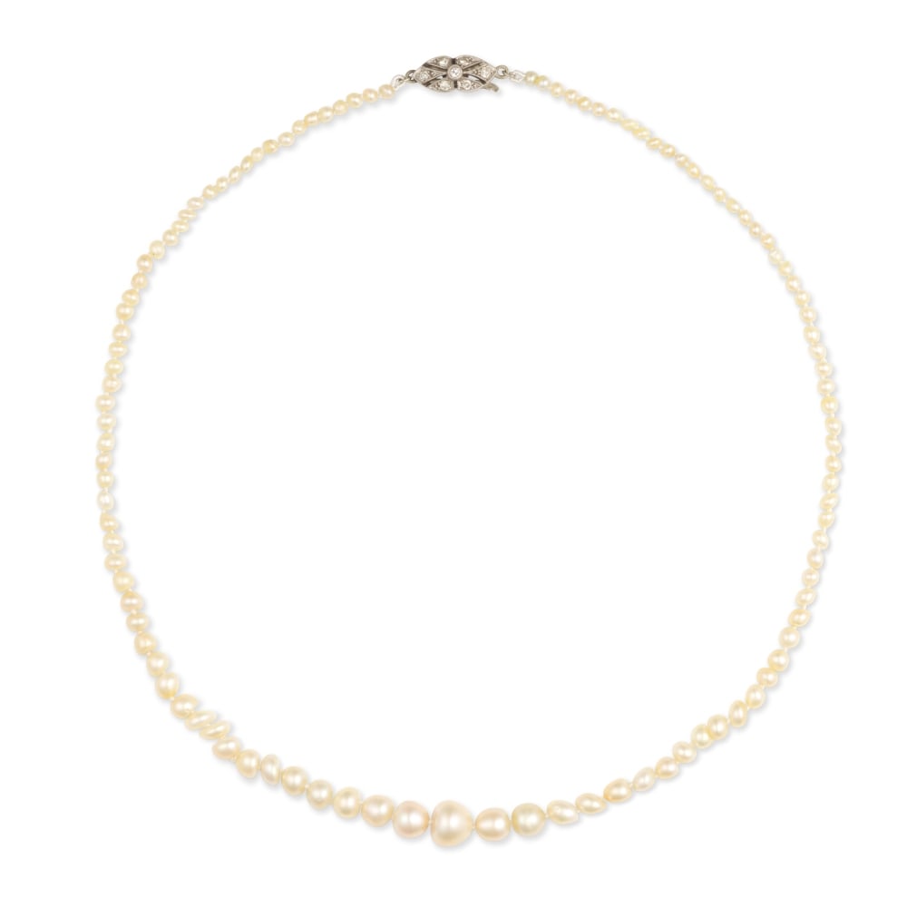 COLLIER PERLES FINES ET DIAMANTS (1 of 1)