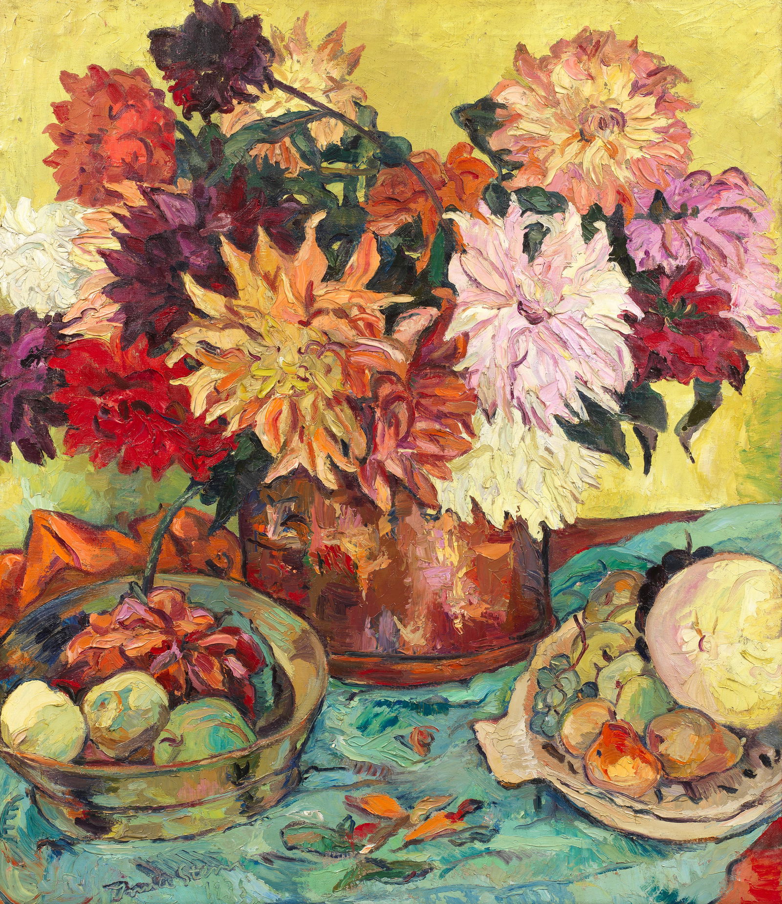 Irma Stern (South African, 1894-1966) Dahlias (1 of 1)