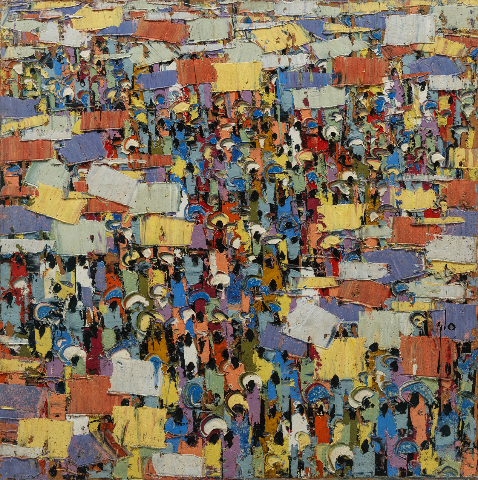 Ablade Glover (Ghanaian, born 1934) Accra roofs (1 of 1)