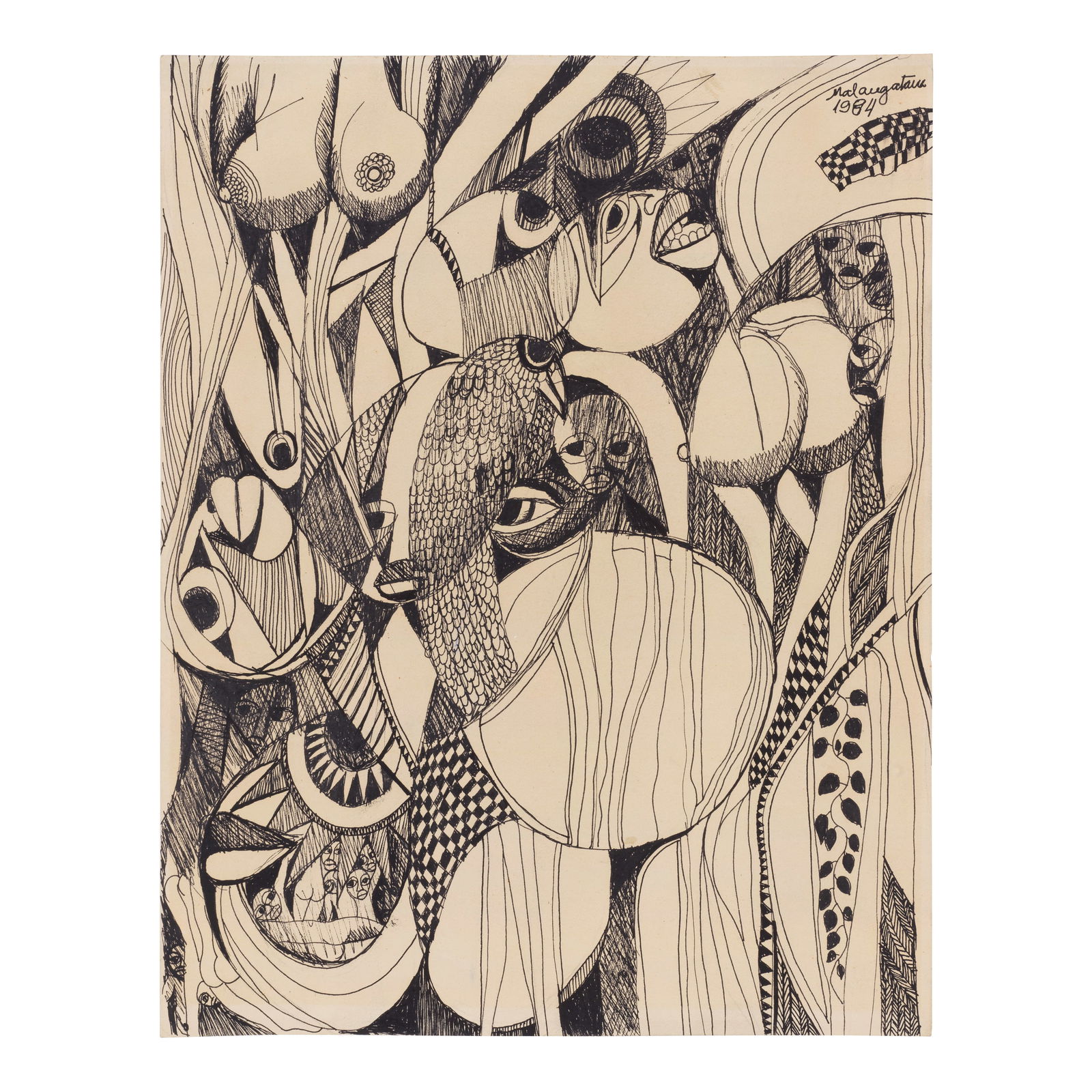 Malangatana Valente Ngwenya (Mozambican, 1936-2011) Untitled (1 of 1)