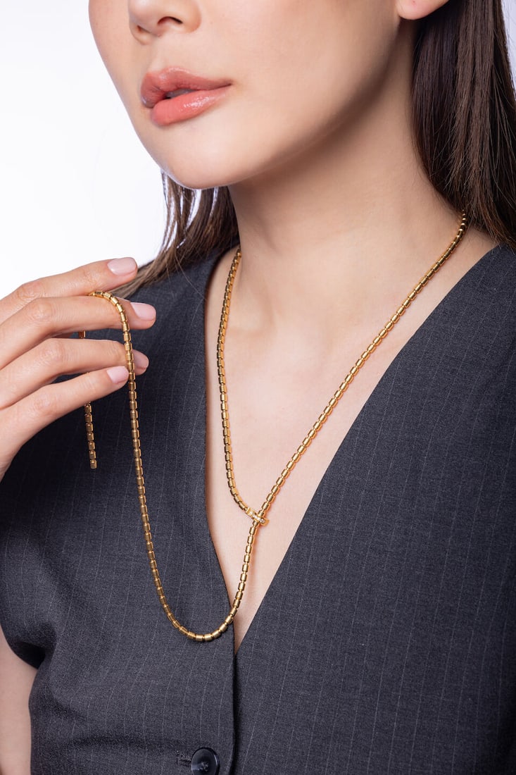 PIAGET: GOLD AND DIAMOND 'POSSESSION' LARIAT NECKLACE - 2