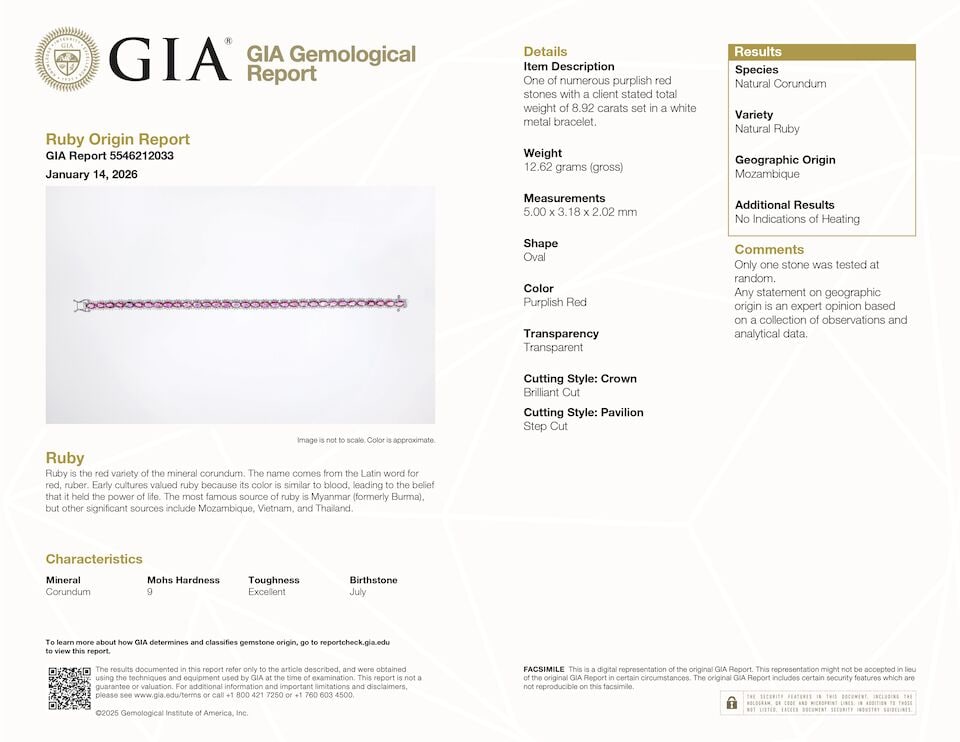 RUBY AND DIAMOND BRACELET - 4