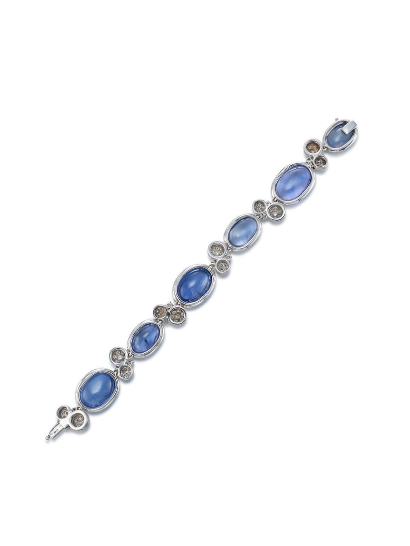 SAPPHIRE AND DIAMOND BRACELET - 4