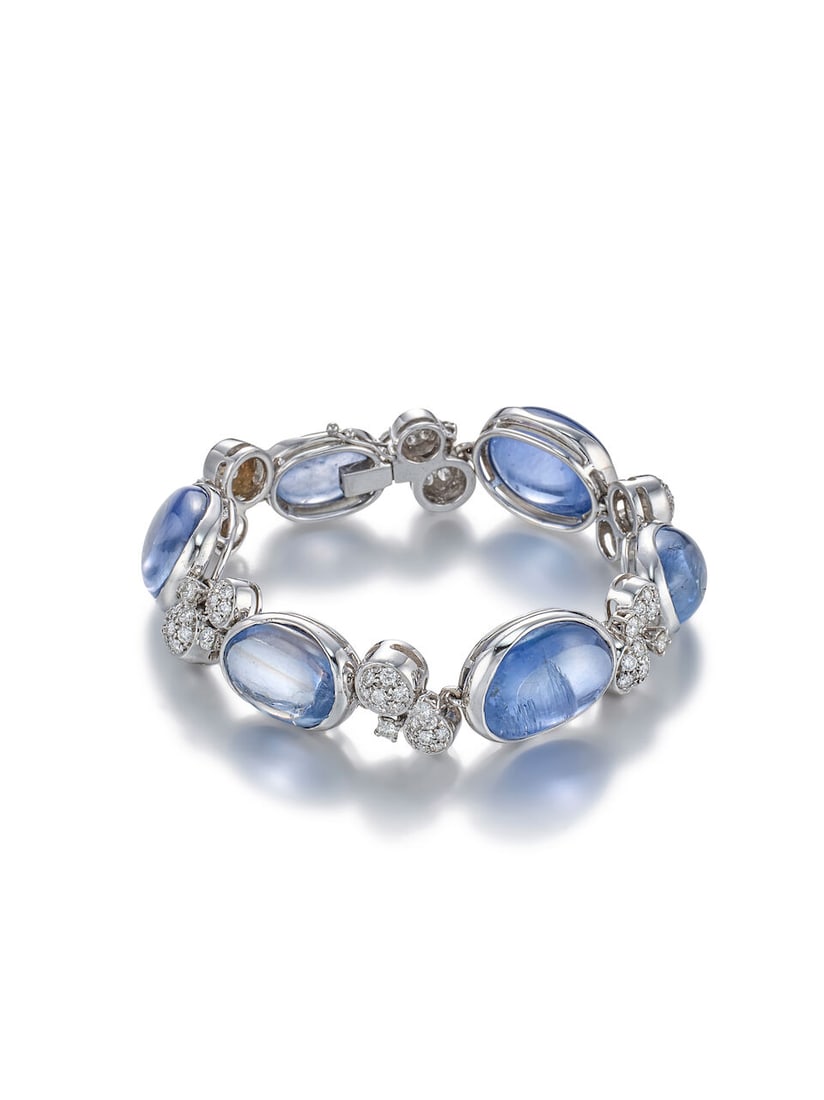 SAPPHIRE AND DIAMOND BRACELET - 5