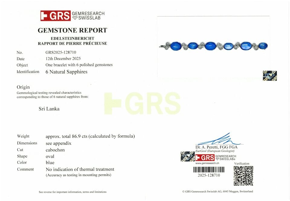 SAPPHIRE AND DIAMOND BRACELET - 6