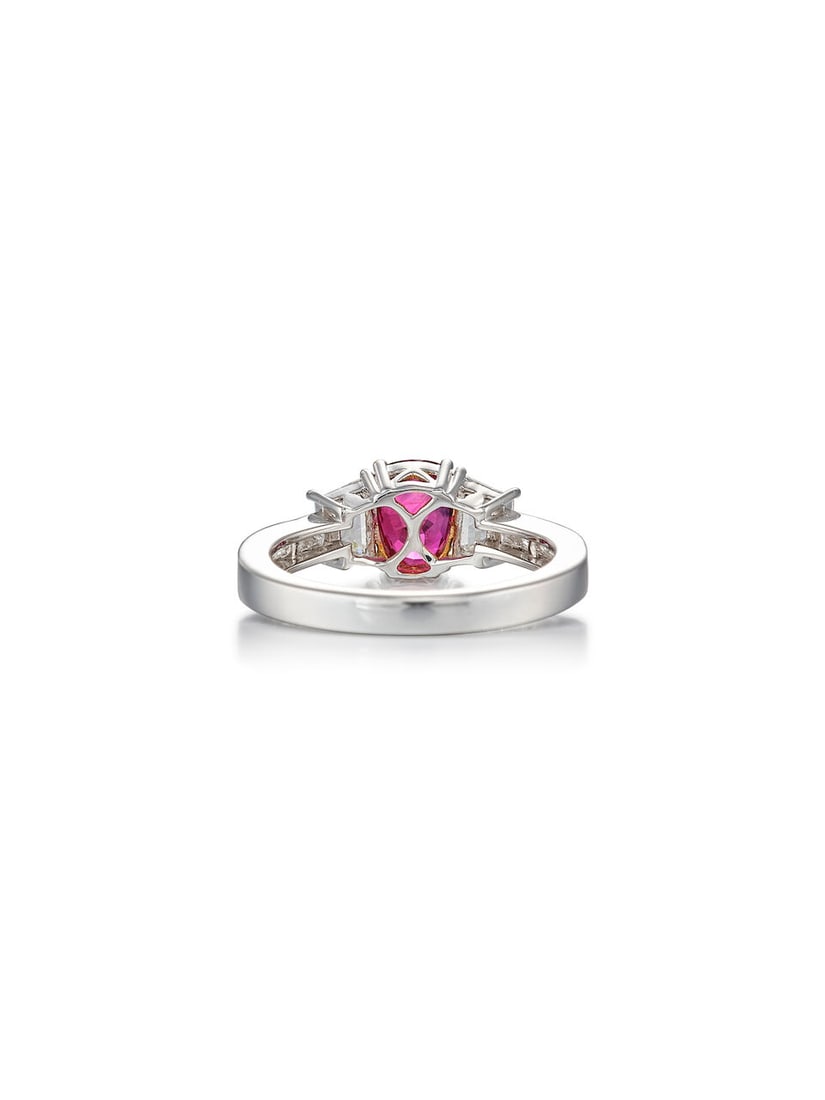 RUBY AND DIAMOND RING - 4