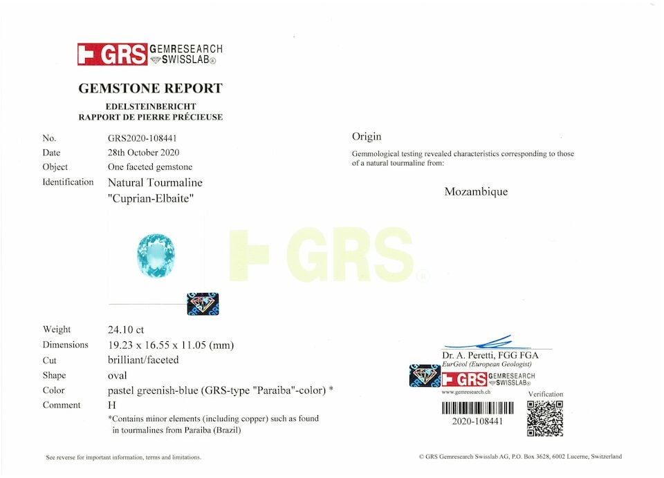 UNMOUNTED PARAÍBA-TYPE TOURMALINE - 3