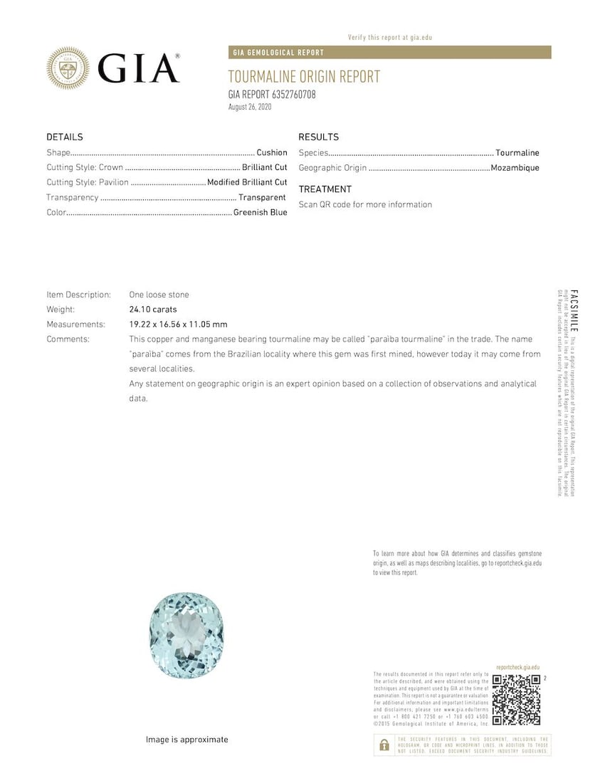 UNMOUNTED PARAÍBA-TYPE TOURMALINE - 4