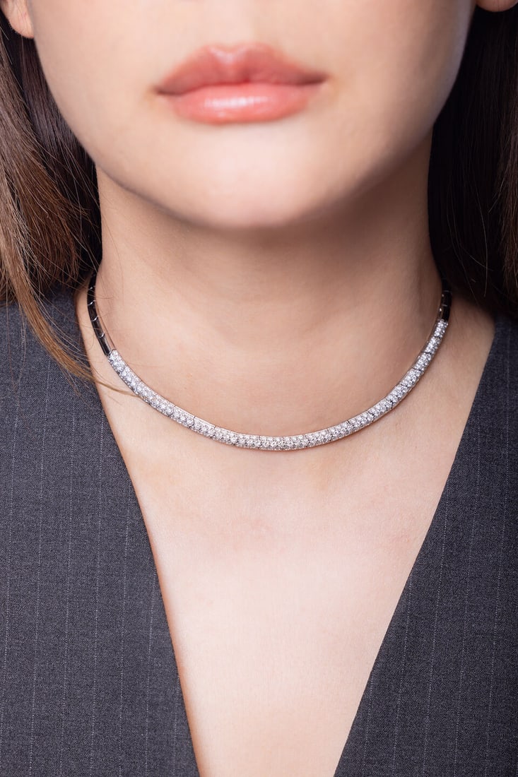 DIAMOND CHOKER NECKLACE - 3