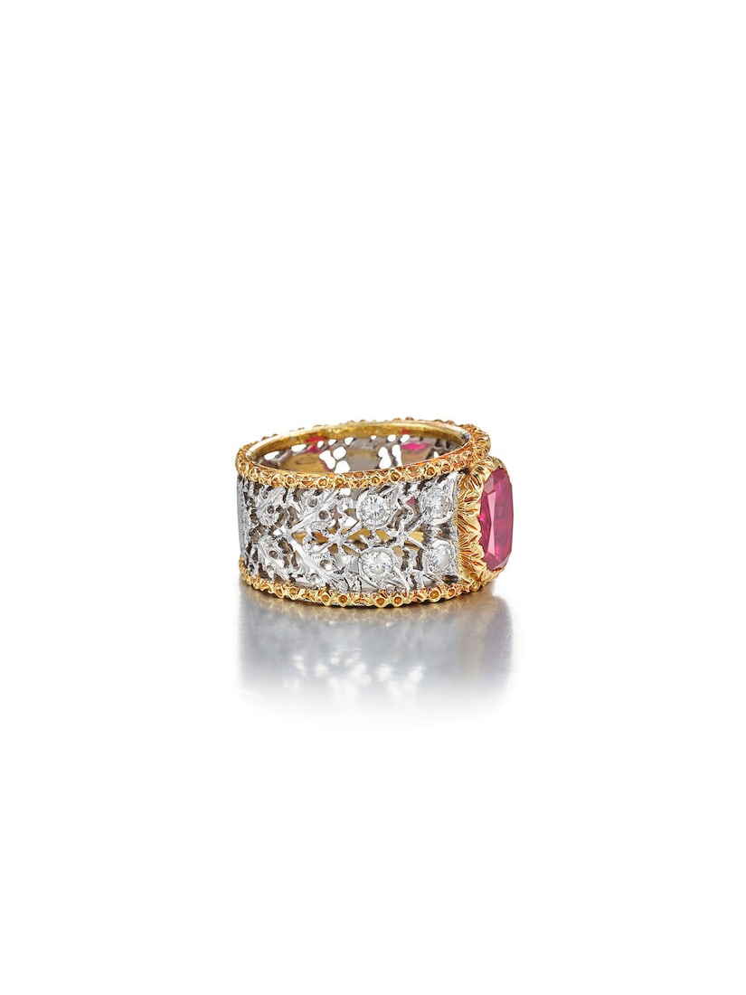RUBY AND DIAMOND RING - 3