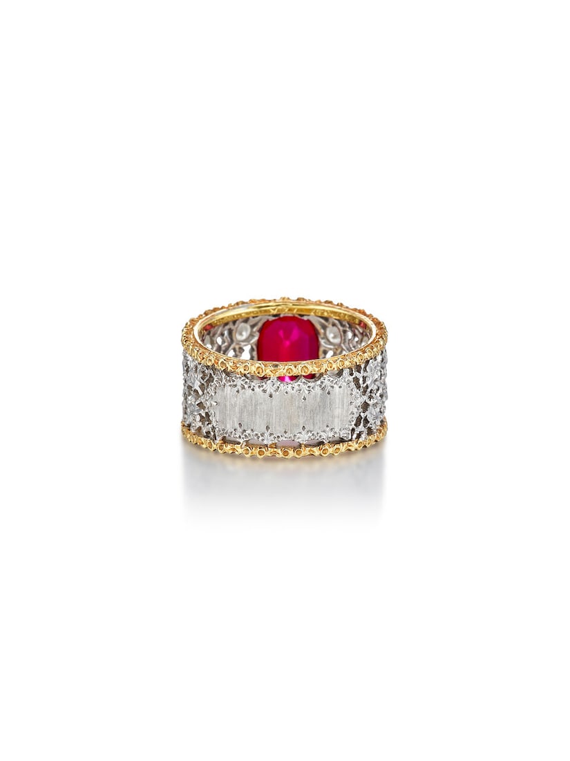 RUBY AND DIAMOND RING - 4