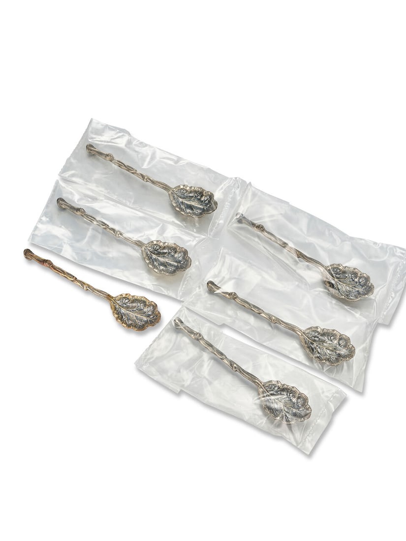 GIANMARIA BUCCELLATI: SET OF SIX SILVER TEASPOONS (6) - 2