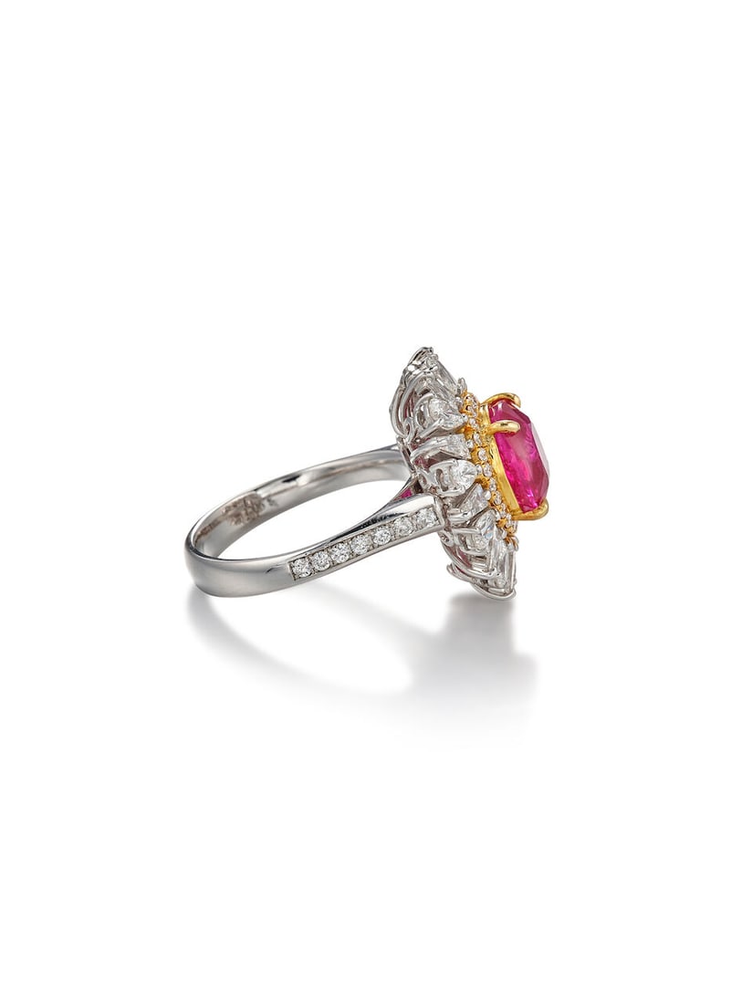 RUBY AND DIAMOND RING/PENDANT - 3