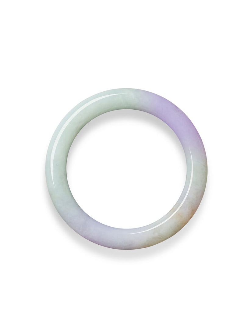 BICOLOURED JADEITE BANGLE - 3