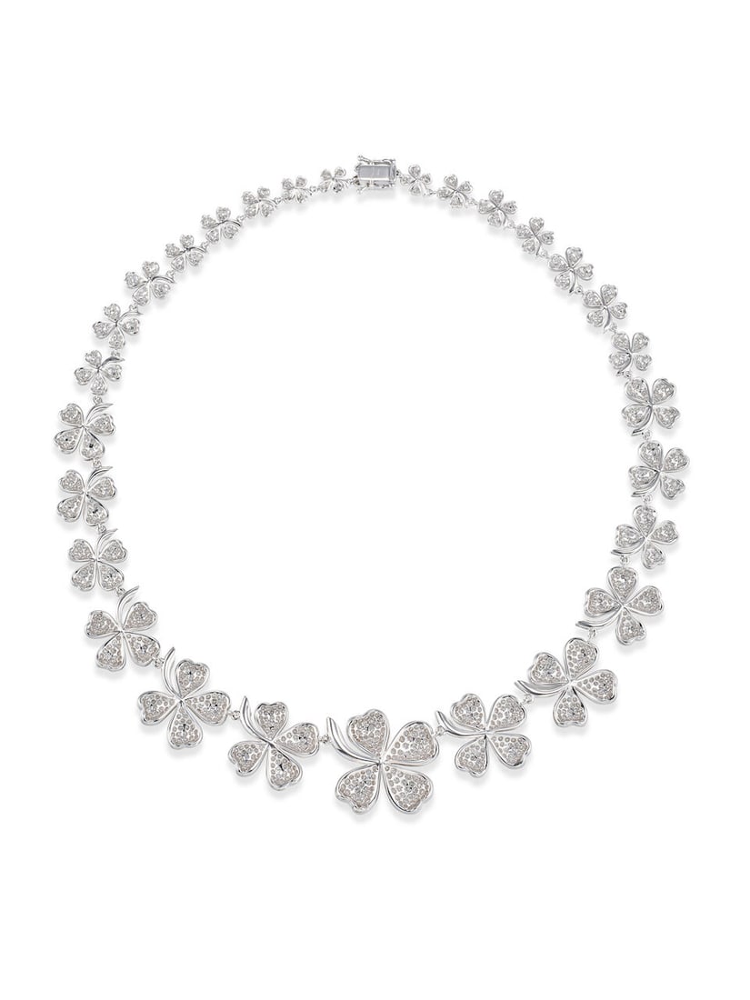 DIAMOND 'FOUR-LEAF CLOVER' NECKLACE - 3