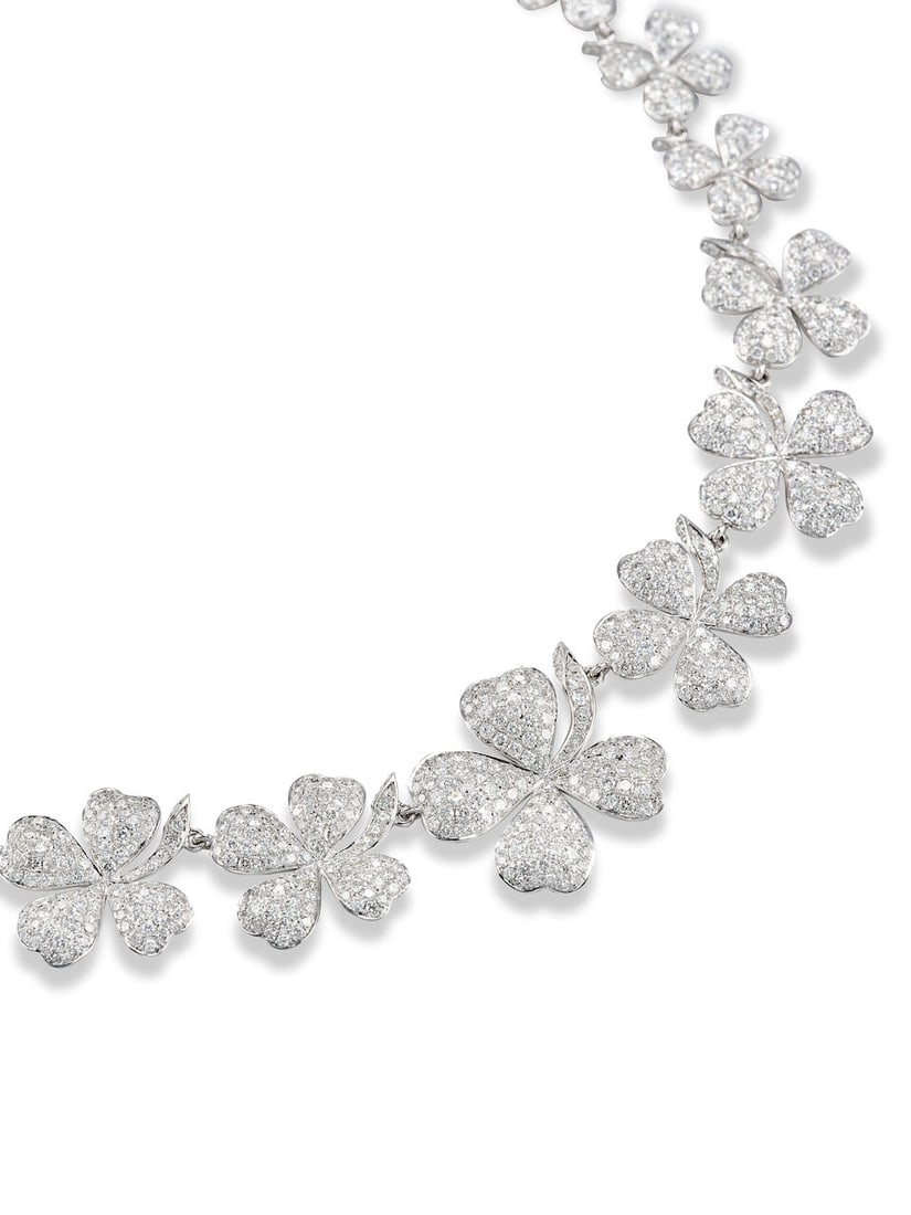 DIAMOND 'FOUR-LEAF CLOVER' NECKLACE - 4