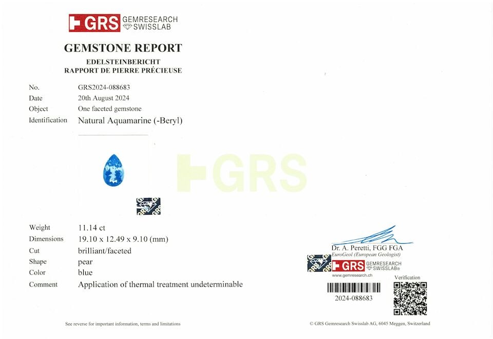 UNMOUNTED AQUAMARINE - 2