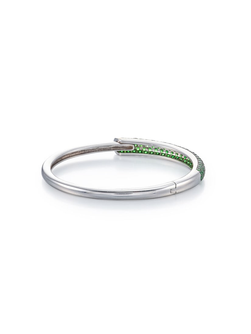 TSAVORITE GARNET BANGLE - 5