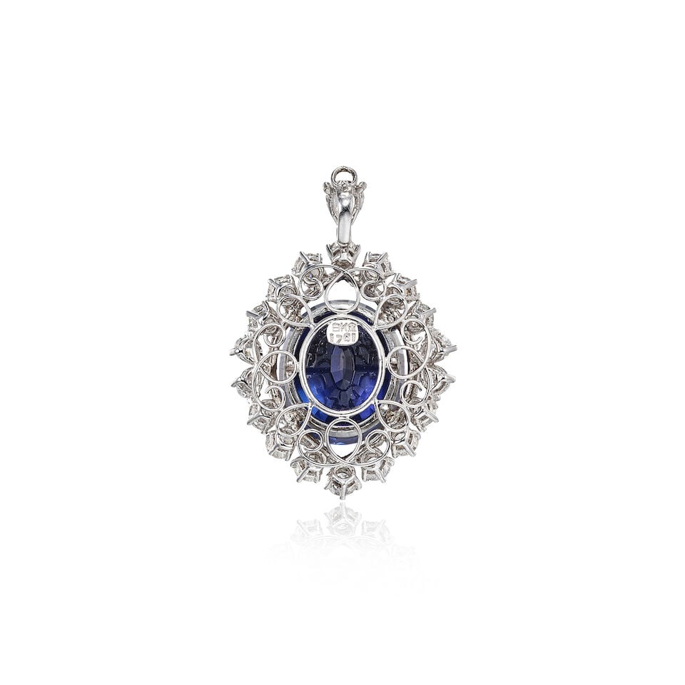 TANZANITE AND DIAMOND PENDANT - 3