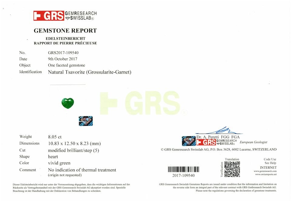 UNMOUNTED TSAVORITE GARNET - 2