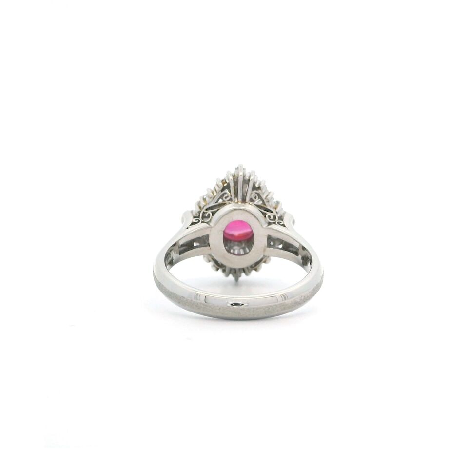 RUBY AND DIAMOND RING - 4