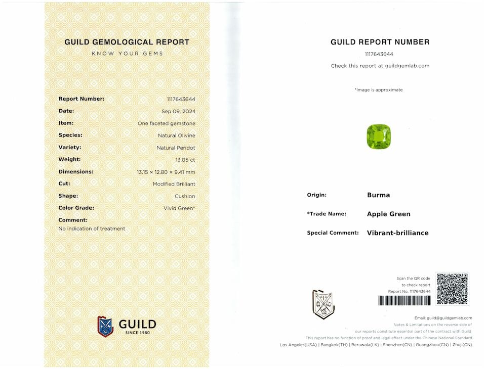 PERIDOT AND DIAMOND RING - 5