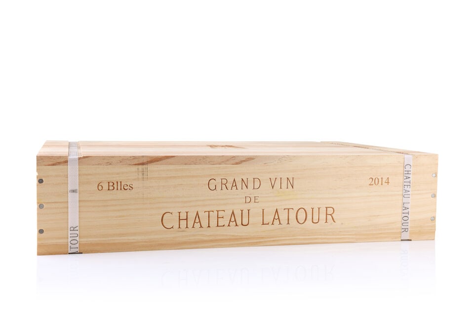 Château Latour, 2014 (6 x 750ml): Château Latour, 2014 (6 x 750ml) Region: Pauillac Packaging: original wooden case This lot is subject to the following lot symbols: Δ Δ VAT at the prevailing rate on Hammer Price and