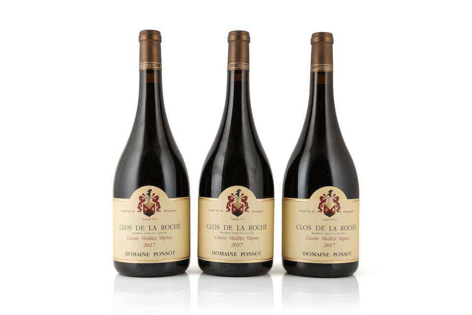 Domaine Ponsot, Clos de la Roche Cuvée Vieilles Vignes, 2017 (3 x magnums): Domaine Ponsot, Clos de la Roche Cuvée Vieilles Vignes, 2017 (3 x magnums) Region: Côte de Nuits Packaging: original wooden case This lot is subject to the following lot symbols: Δ [