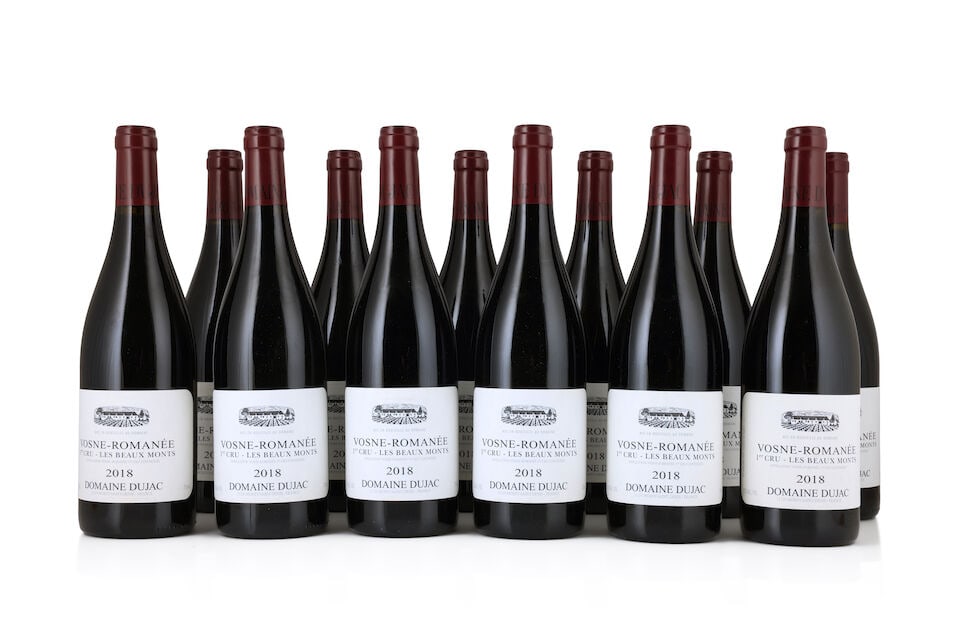 Domaine Dujac, Vosne Romanée 1er Cru Les Beaux Monts, 2018 (12 x 750ml): Domaine Dujac, Vosne Romanée 1er Cru Les Beaux Monts, 2018 (12 x 750ml) Region: Côte de Nuits Packaging: damp-affected original cartons For further information on this lot please visit Bonha