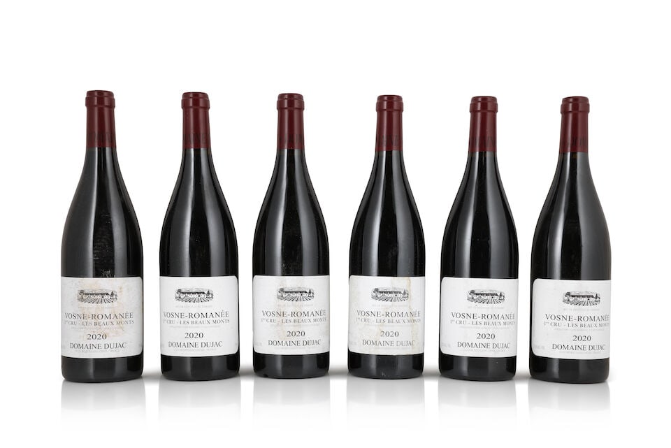 Domaine Dujac, Vosne Romanée 1er Cru Les Beaux Monts, 2020 (12 x 750ml): Domaine Dujac, Vosne Romanée 1er Cru Les Beaux Monts, 2020 (12 x 750ml) Region: Côte de Nuits Label: lightly bin-soiled, 6 damp-stained Notes: repacked from original cartons For further info