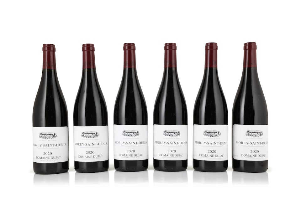 Domaine Dujac, Morey-Saint-Denis, 2020 (6 x 750ml): Domaine Dujac, Morey-Saint-Denis, 2020 (6 x 750ml) Region: Côte de Nuits Label: 2 lightly bin-soiled Packaging: lightly damp-affected original carton For further information on this lot please